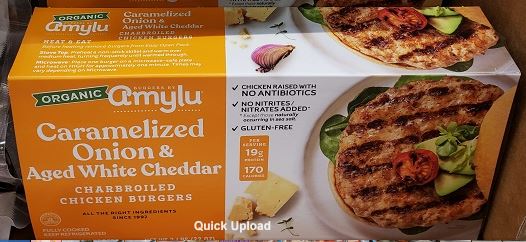 Amylu Organic Chicken White Cheddar Burger - Eat With Emily