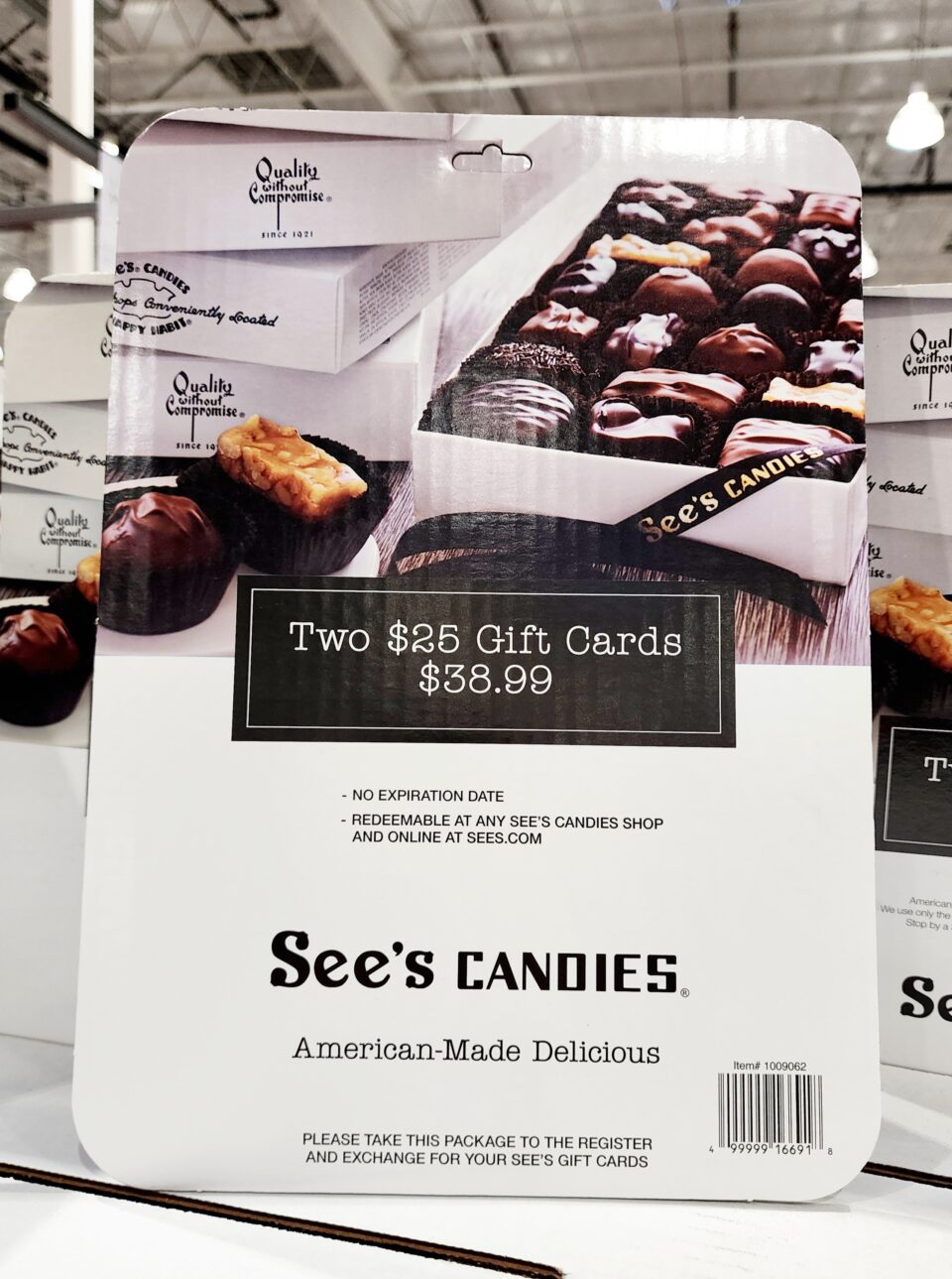 See's Candies, Two $25 Gift Cards